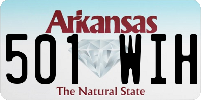 AR license plate 501WIH