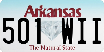 AR license plate 501WII