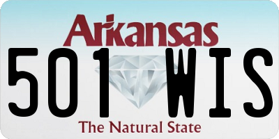 AR license plate 501WIS