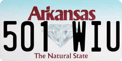 AR license plate 501WIU