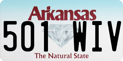 AR license plate 501WIV