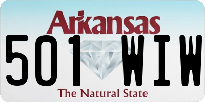 AR license plate 501WIW