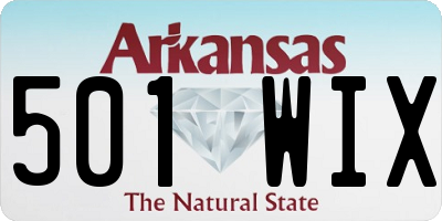 AR license plate 501WIX