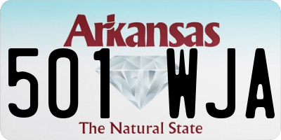 AR license plate 501WJA