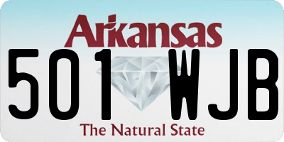 AR license plate 501WJB