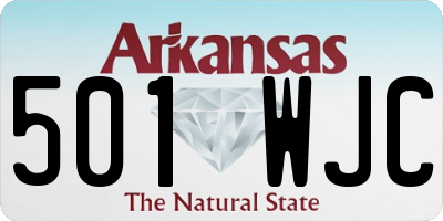 AR license plate 501WJC