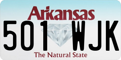 AR license plate 501WJK