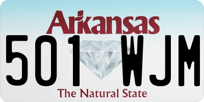 AR license plate 501WJM