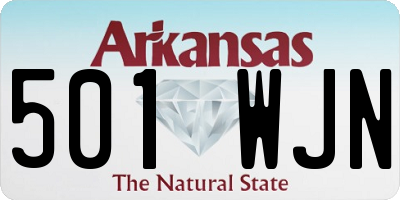 AR license plate 501WJN