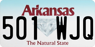AR license plate 501WJQ