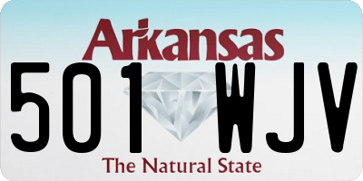 AR license plate 501WJV