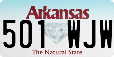 AR license plate 501WJW