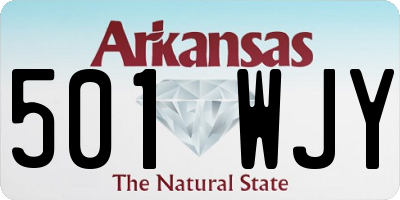 AR license plate 501WJY
