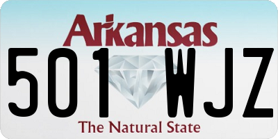AR license plate 501WJZ