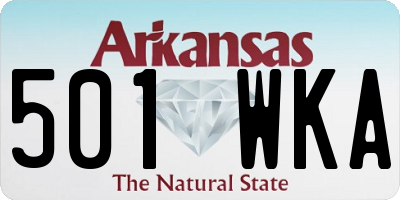 AR license plate 501WKA