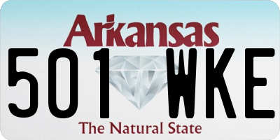 AR license plate 501WKE