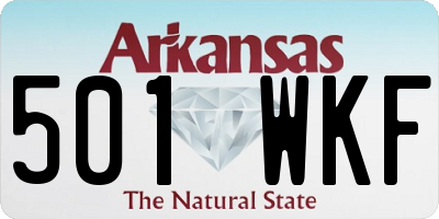 AR license plate 501WKF