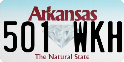 AR license plate 501WKH