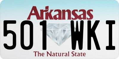 AR license plate 501WKI