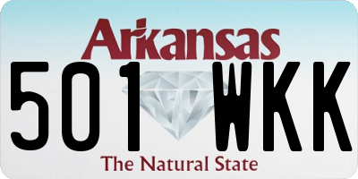 AR license plate 501WKK