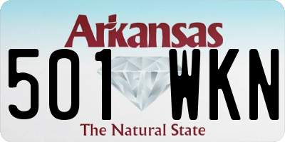 AR license plate 501WKN