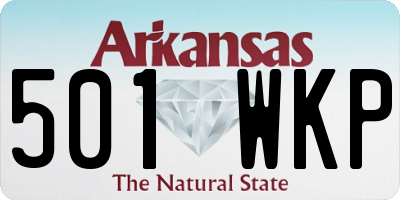 AR license plate 501WKP