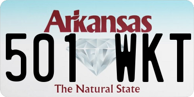 AR license plate 501WKT