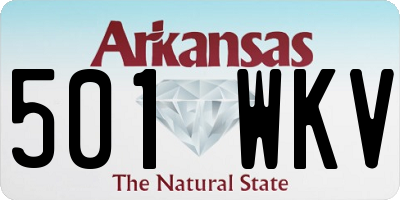 AR license plate 501WKV