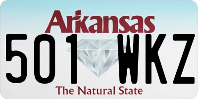 AR license plate 501WKZ