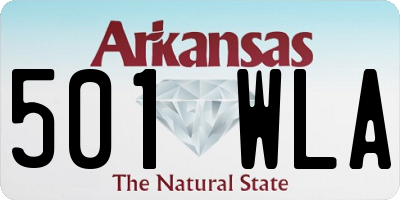 AR license plate 501WLA