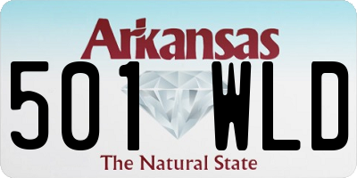AR license plate 501WLD