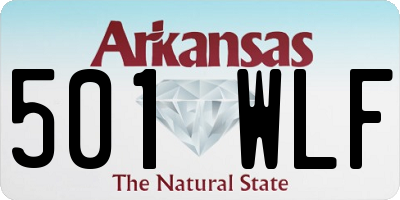 AR license plate 501WLF