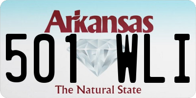 AR license plate 501WLI