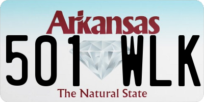 AR license plate 501WLK