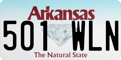 AR license plate 501WLN
