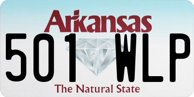 AR license plate 501WLP