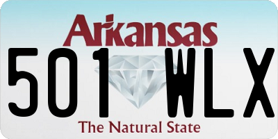 AR license plate 501WLX