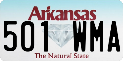 AR license plate 501WMA