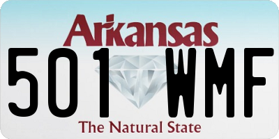 AR license plate 501WMF