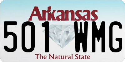 AR license plate 501WMG