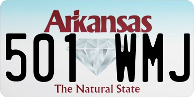 AR license plate 501WMJ