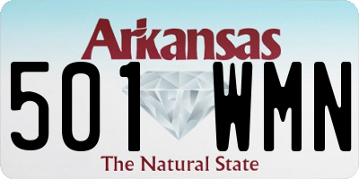 AR license plate 501WMN