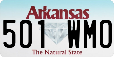 AR license plate 501WMO