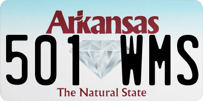 AR license plate 501WMS