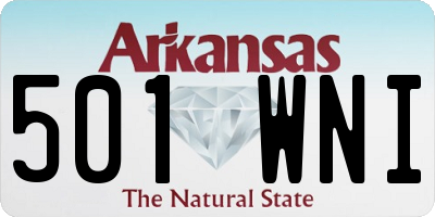 AR license plate 501WNI