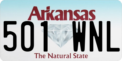 AR license plate 501WNL