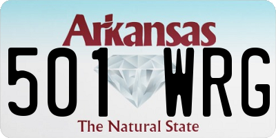 AR license plate 501WRG