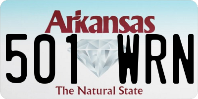 AR license plate 501WRN