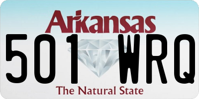 AR license plate 501WRQ