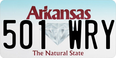 AR license plate 501WRY
